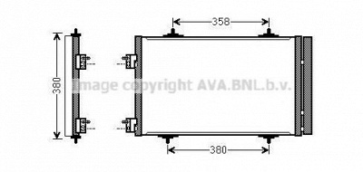 AVA QUALITY COOLING cn5272d -  Конденсатор, кондиционер